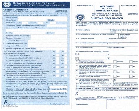 Us Customs Declaration Form Fill Out And Sign Printable Pdf Template Porn Sex Picture