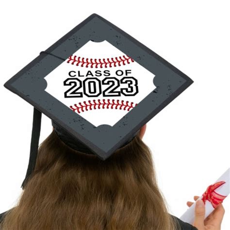 Big Dot Of Happiness Grad Baseball 2023 Graduation Cap Decorations