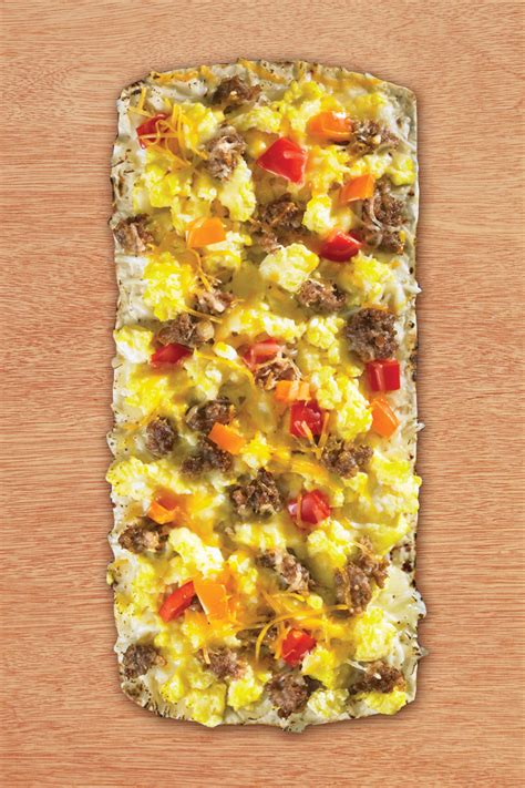 1 Flatout® Flatbread Artisan Thin Pizza Crust 2 Eggs Lightly Scrambled