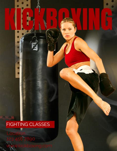 Copy Of Kickboxing Flyer Postermywall