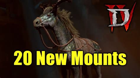 20 New Mounts Previewed Diablo 4 Youtube