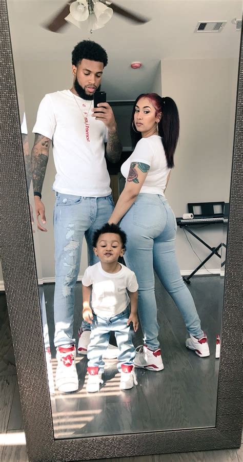 Sarcasm falls out of my mouth, just like stupid falls from yours. Queen Naija Chris and baby CJ | Family outfits, Chris and ...