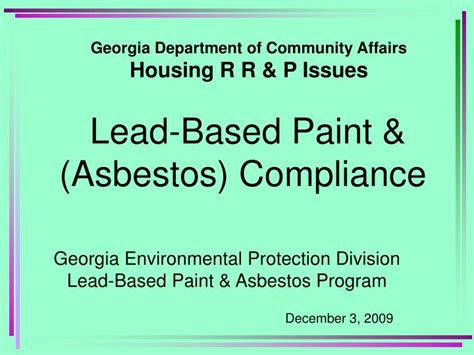 Ppt Georgia Department Of Community Affairs Housing R R And P Issues