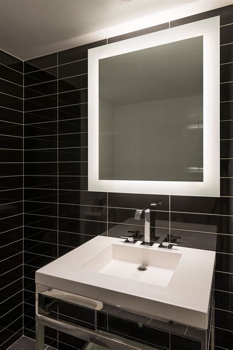 Shop for modern bathroom lighted mirrors and the best in modern furniture. Sail Surface Mount LED Mirror by PureEdge Lighting | SAIL ...