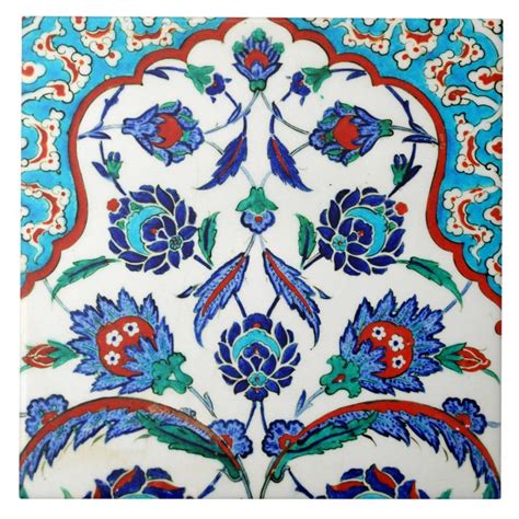 Iznik Tile Zazzle Iznik Tile Decorative Ceramic Tile Ceramic Tiles