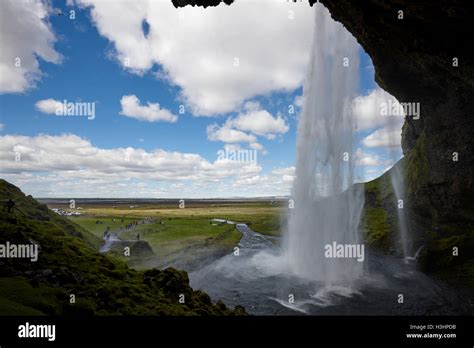 Seljalandsfoss Wasserfall Island Stockfotografie Alamy