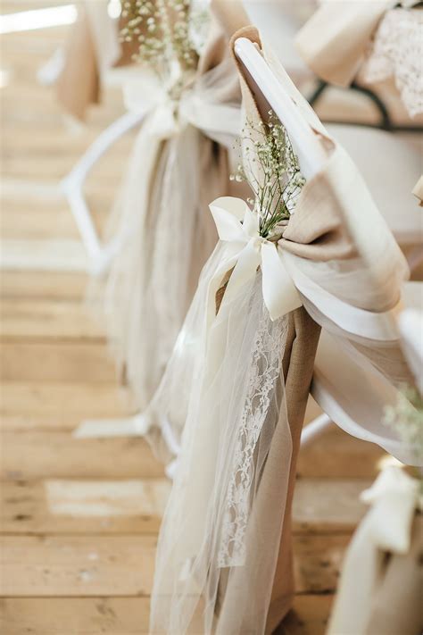 Last week we featured an alice in wonderland themed wedding with chair ribbons + hanging mirrors that. Blush Chair Ribbons and Baby's Breath