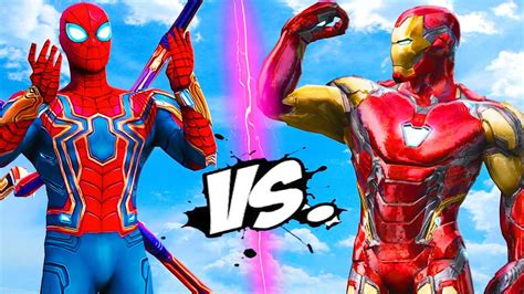 Iron Man Vs Iron Spider Epic Battle Youtube