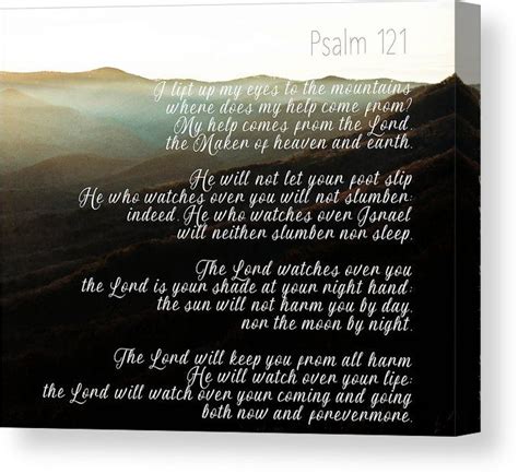 psalm 121 canvas print canvas art by andrea anderegg psalms psalm 121 canvas prints