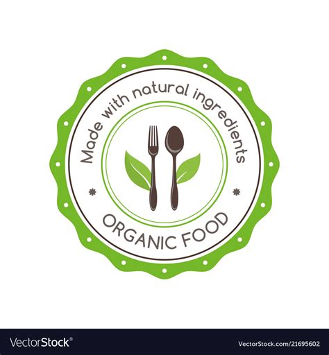 Natural Organic Ingredients Royalty Free Vector Image
