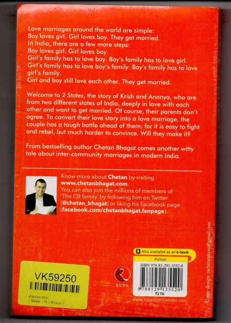 Buy 2 States The Story Of My Marriage Chetan Bhagat Bookflow
