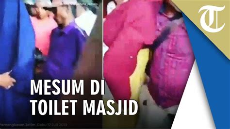 Viral Video Detik Detik Warga Giring Sejoli Mesum Di Toilet Masjid Tribun Video