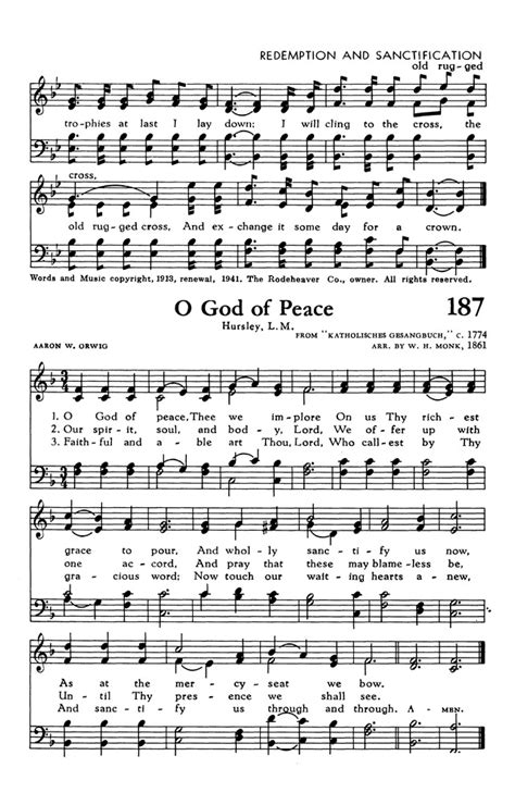 The Hymnal Of The Evangelical United Brethren Church 186 On A Hill Far