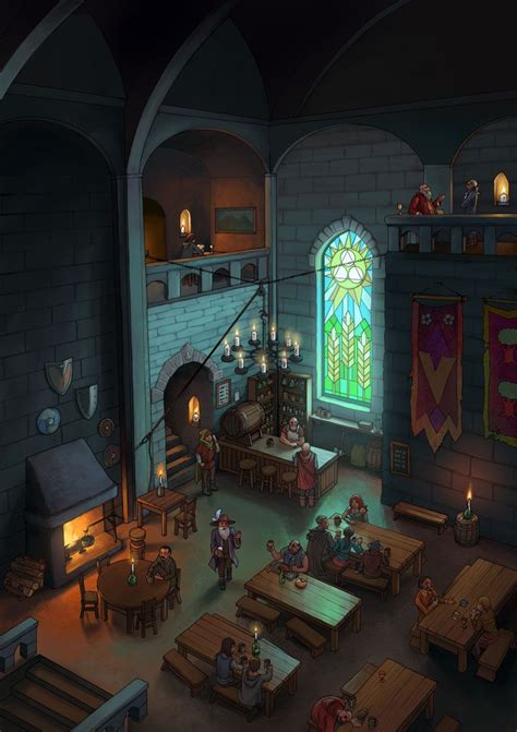 Tavern By Jjnaas On Deviantart Fantasy Taverns Environment Concept