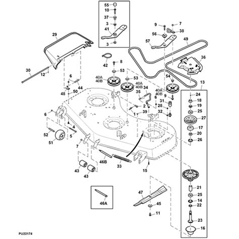 John Deere 54c Mower Deck Parts Diagram Marifer899