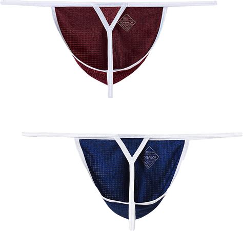 Buy Big Pouch Thong Underwear For Men Sexy Bulge Enhancing Male T Back G String Thongs M L Xl