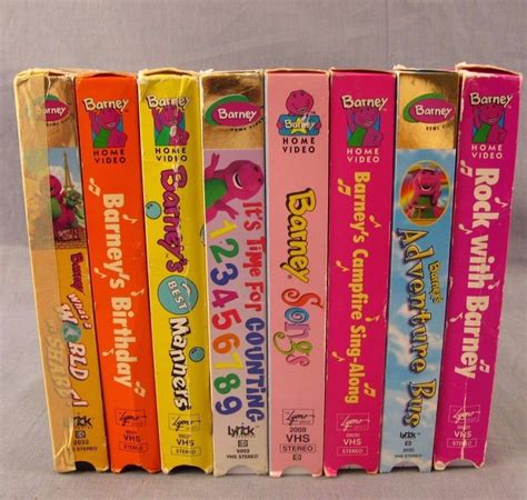 Barney Friends Lot Of Vhs Actimates Educational Rare Classic My Xxx Hot Girl