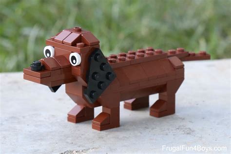 More Lego Dogs Dachshund And Mastiff Building Instructions Frugal