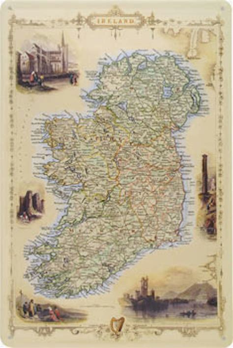 Historic Map Of Ireland Irish Inspiration