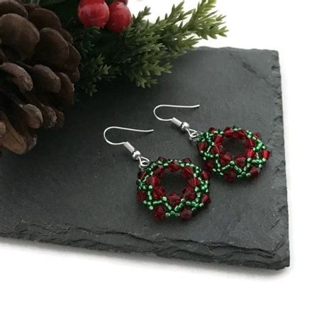 Christmas Wreath Earrings Conscious Crafties