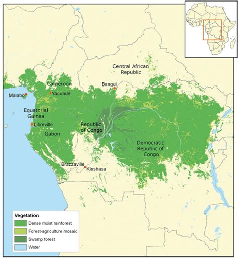 Map Of The Congo Basin Source World Resources Institute 2007
