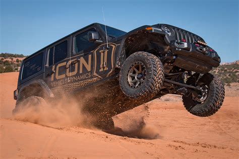Icon Vehicle Dynamics Car Jeep Wrangler On Icon Alloys Rebound Wheels