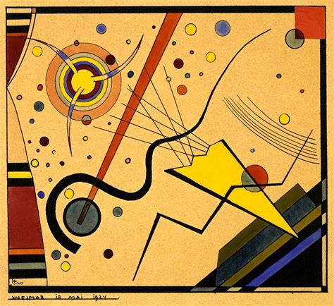 Yellow Red Blue By Wassily Kandinsky 1925 Arte Bauhaus Arte