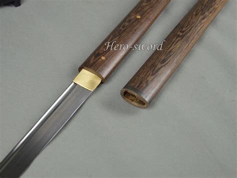 Handmade Hualee Wood Japanese Sword Shirasaya Sharp Katana Full Tang