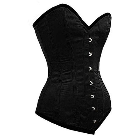 classic long black corset