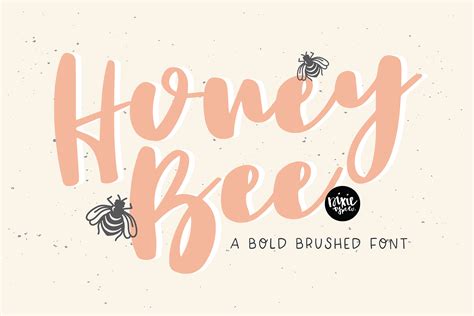 Honey Bee Font By Blushfontco · Creative Fabrica