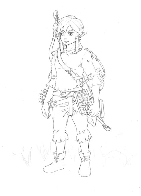How To Draw Link From Breath Of The Wild Reba Ferrari