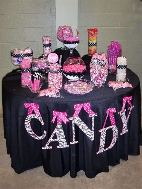 candy Pink Candy Table, Candy Buffet Tables, Pink Table, Dessert Buffet
