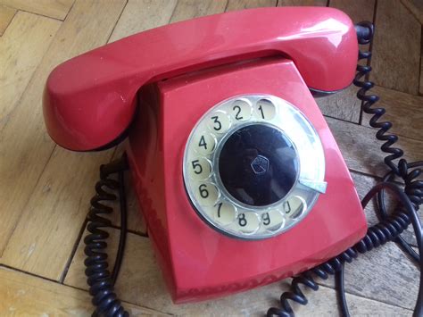 Vintage Soviet Rotary Telephone Tan 70 5 Made In 1981 Red Etsy