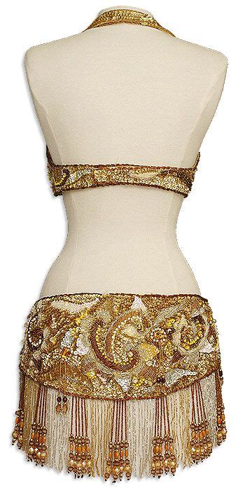 gold sequin and fringe egyptian bra and belt belly dance costume belly dance costume belly dance