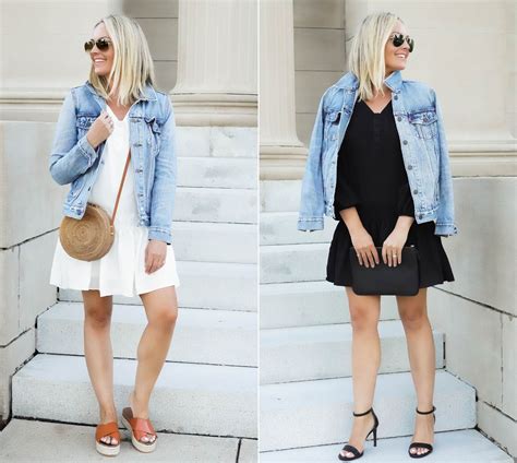2 Ways To Style A Drop Waist Dress Red White And Denim