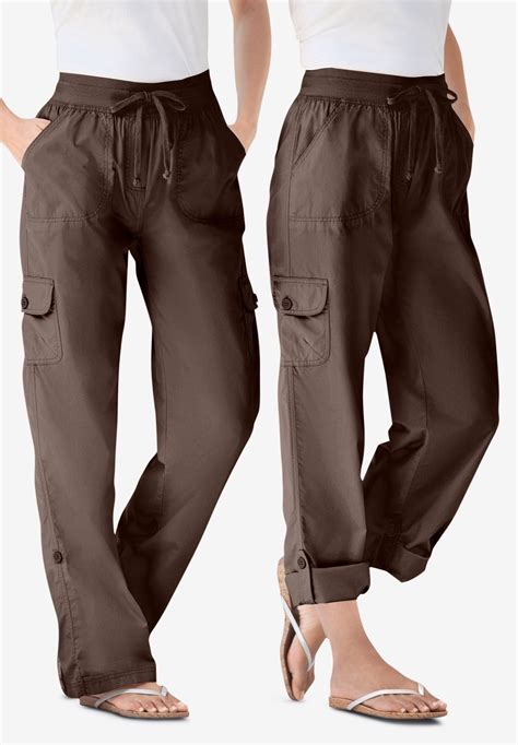 Convertible Length Cargo Pant Plus Size Pants Woman Within Cargo