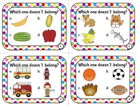 Common Nouns Vocabulary Activities Sorting And Classifying Which One Doesnt Belong