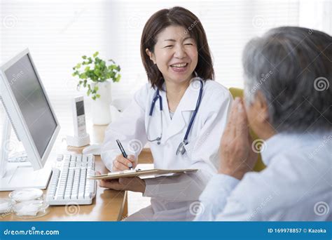 japanese female doctor examining stock image image of white obstetrics 169978857