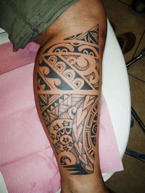 Calf band maori tattoo by niku tatau. 15 Unique Tribal Calf Tattoos