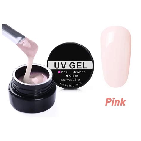 Pink Manicure Uv Gel Finger Extension Lengthen Glue Builder Gel Clear Pink White Sealant