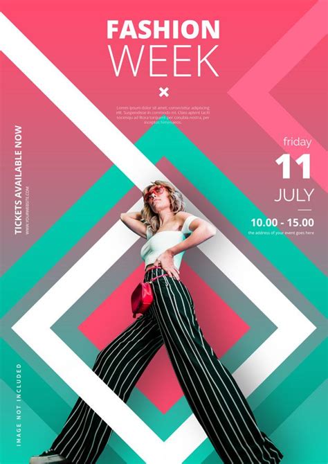 Free Vector Modern Fashion Week Poster Template Fashion Week Outfit Jakarta Fashion Week
