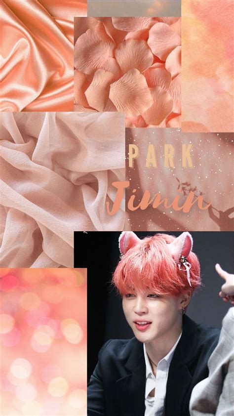 Bts Jimin Park Jimin Peach Aesthetic Phone Wallpaper Bts Jimin Park