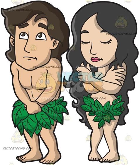 Adam And Eve Silhouette Clip Art