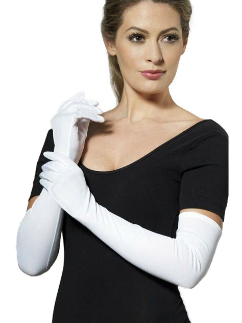 Stretch Satin Extra Long Gloves Wrist Elbow Opera Evening Party Fancy Costume Ebay