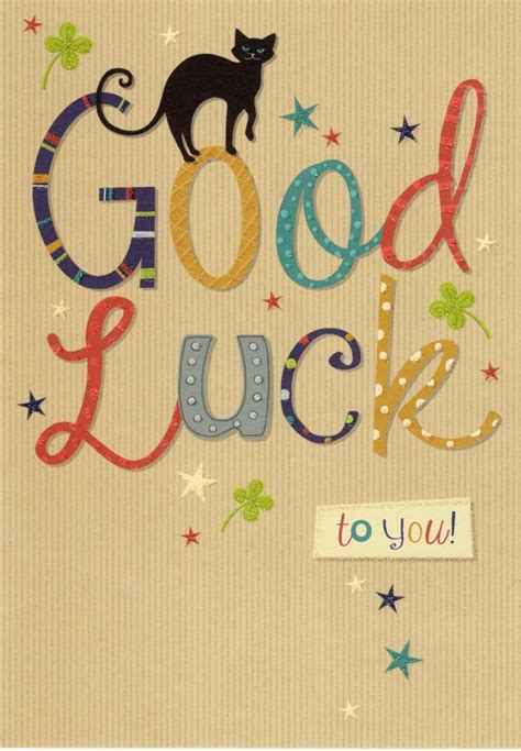 Good Luck Greeting Card Cards Love Kates