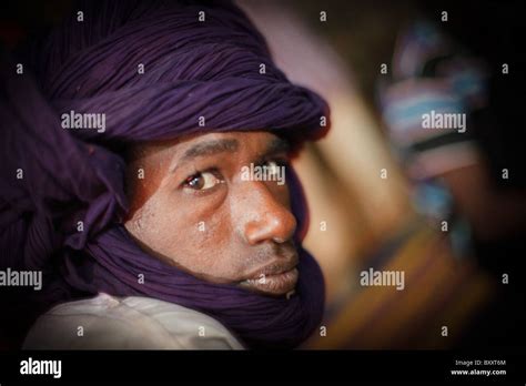Fulani Man From A Small Village In Northern Burkina Faso Stock Photo