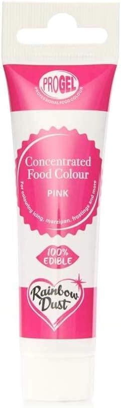 Rainbow Dust Progel Concentrated Food Colour Pink Colouring Gel For