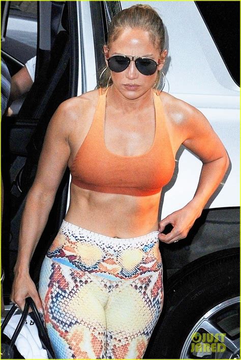 Jennifer Lopez Shows Off Her Abs While Heading To Rehearsal Photo