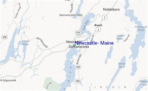 Newcastle Maine Tide Station Location Guide