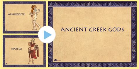 Ancient Greek Gods Picture Powerpoint Teacher Made